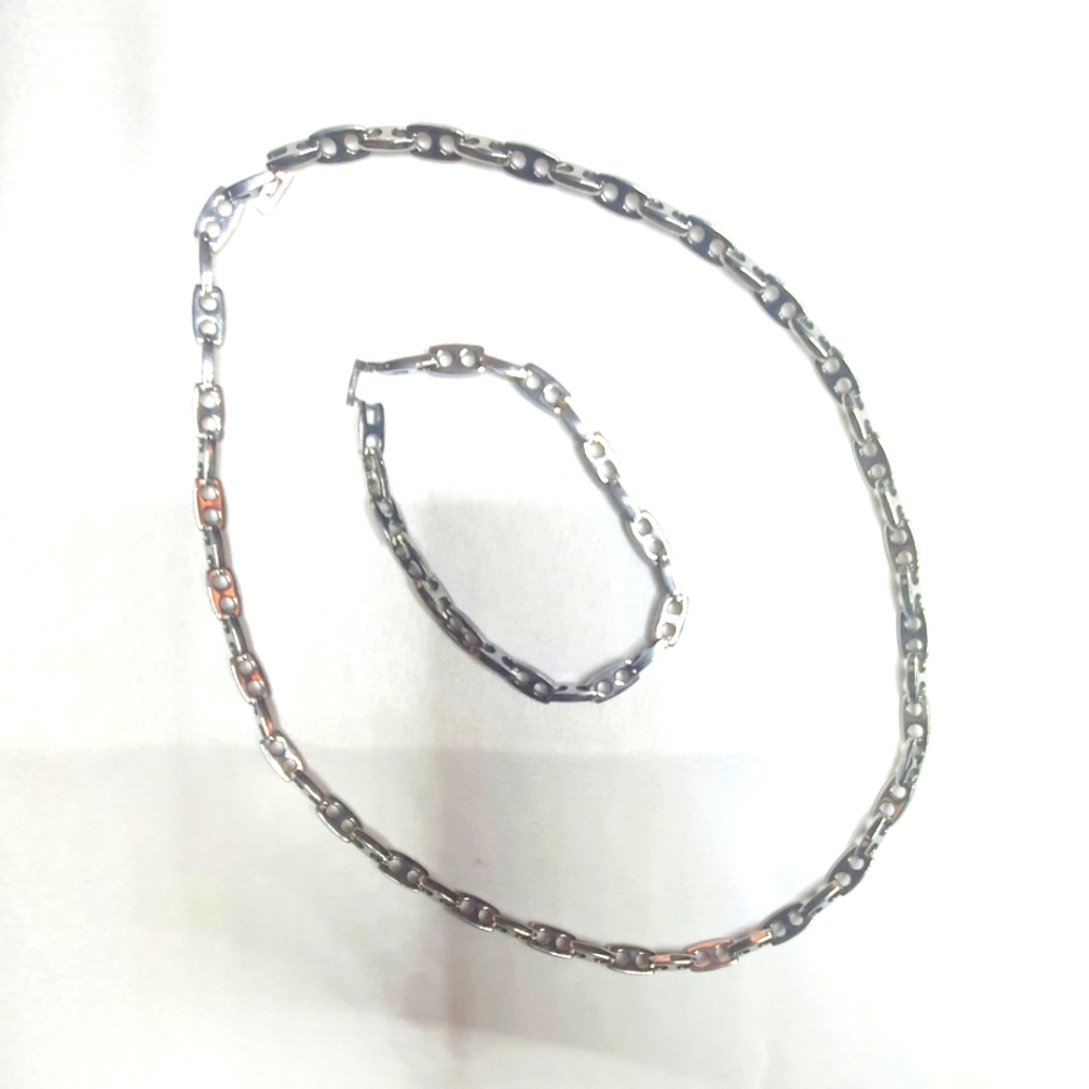 Stainless Steel Men's neclace and bracelet